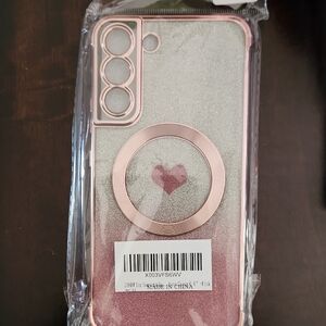 Glitter Pink Ring Grip Phone Case - Compatible Cell Phones